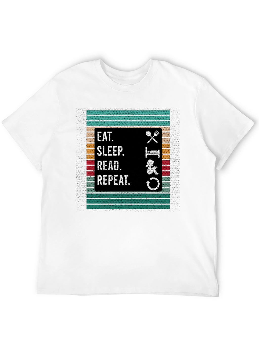 Eat Sleep Read Repeat Graphic Tee
