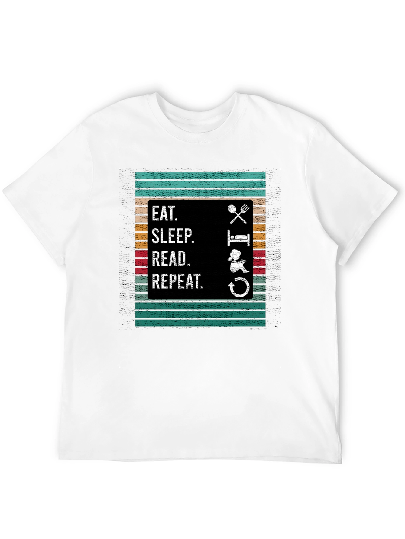 Eat Sleep Read Repeat Graphic Tee