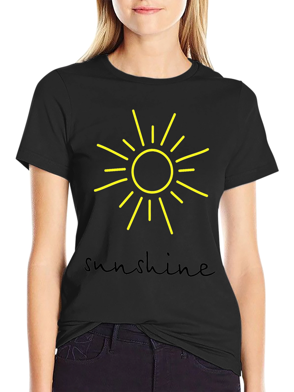 Sunshine Graphic Print Crew Neck T-Shirt