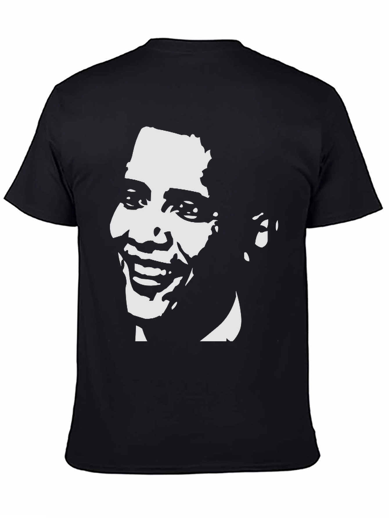 Obama Graphic Tee - Bold Black Cotton T-Shirt
