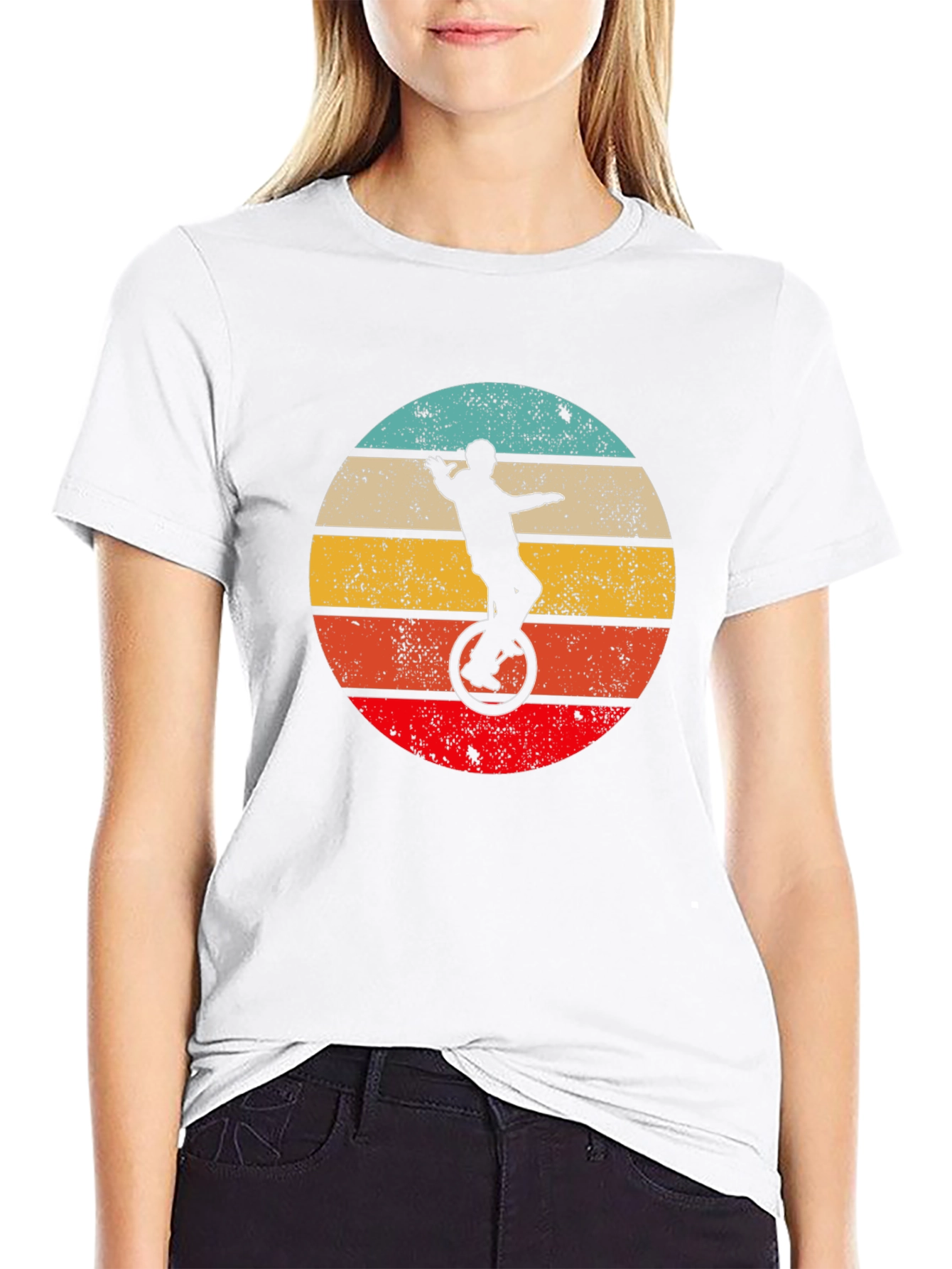 Retro Unicycle T-Shirt - Vintage Style