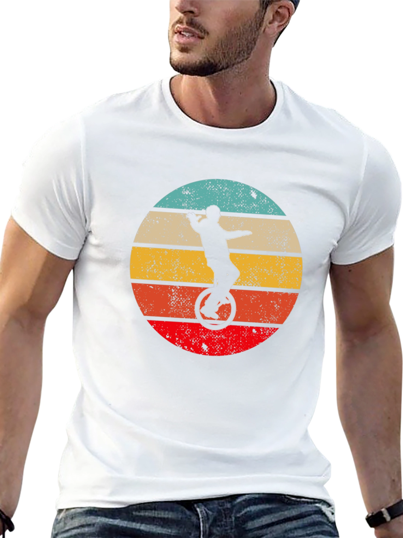 Retro Unicycle T-Shirt - Vintage Style
