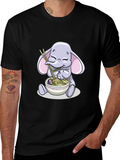Cute Elephant Ramen T-Shirt