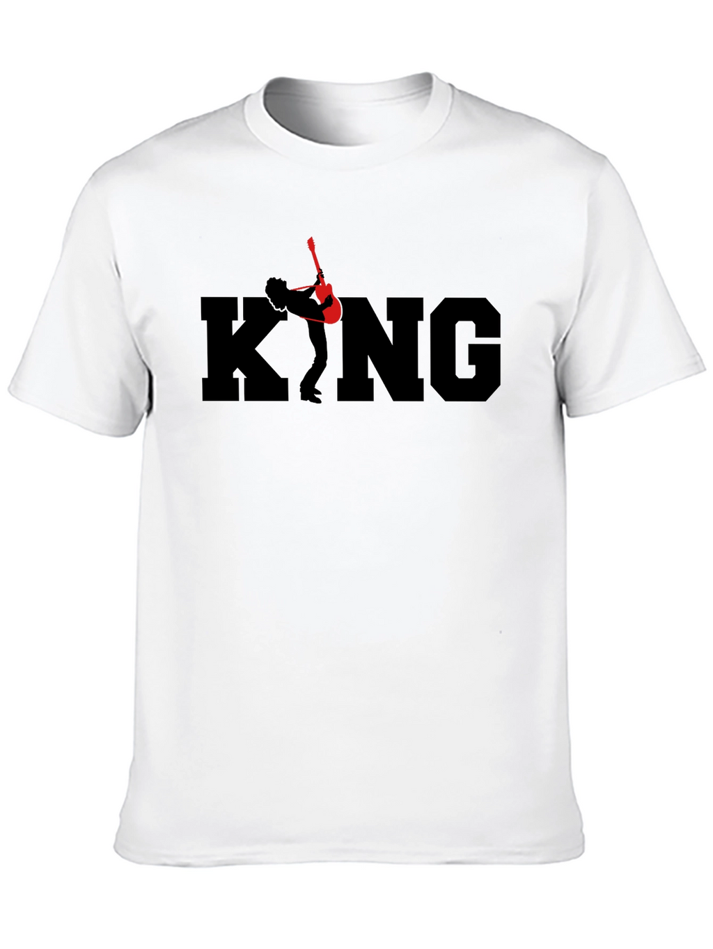 King Guitar Graphic T-Shirt - Black
