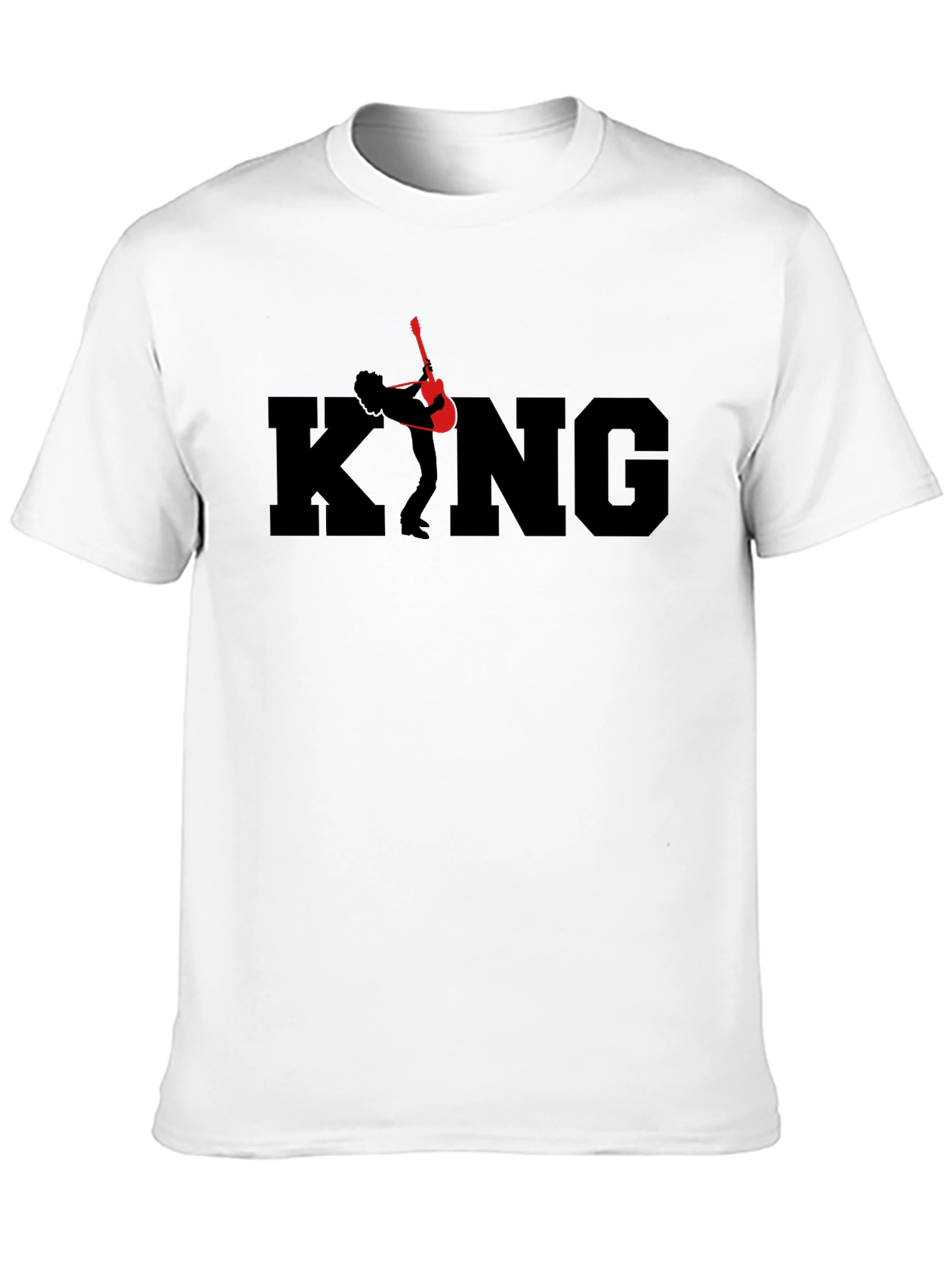 King Guitar Graphic T-Shirt - Black
