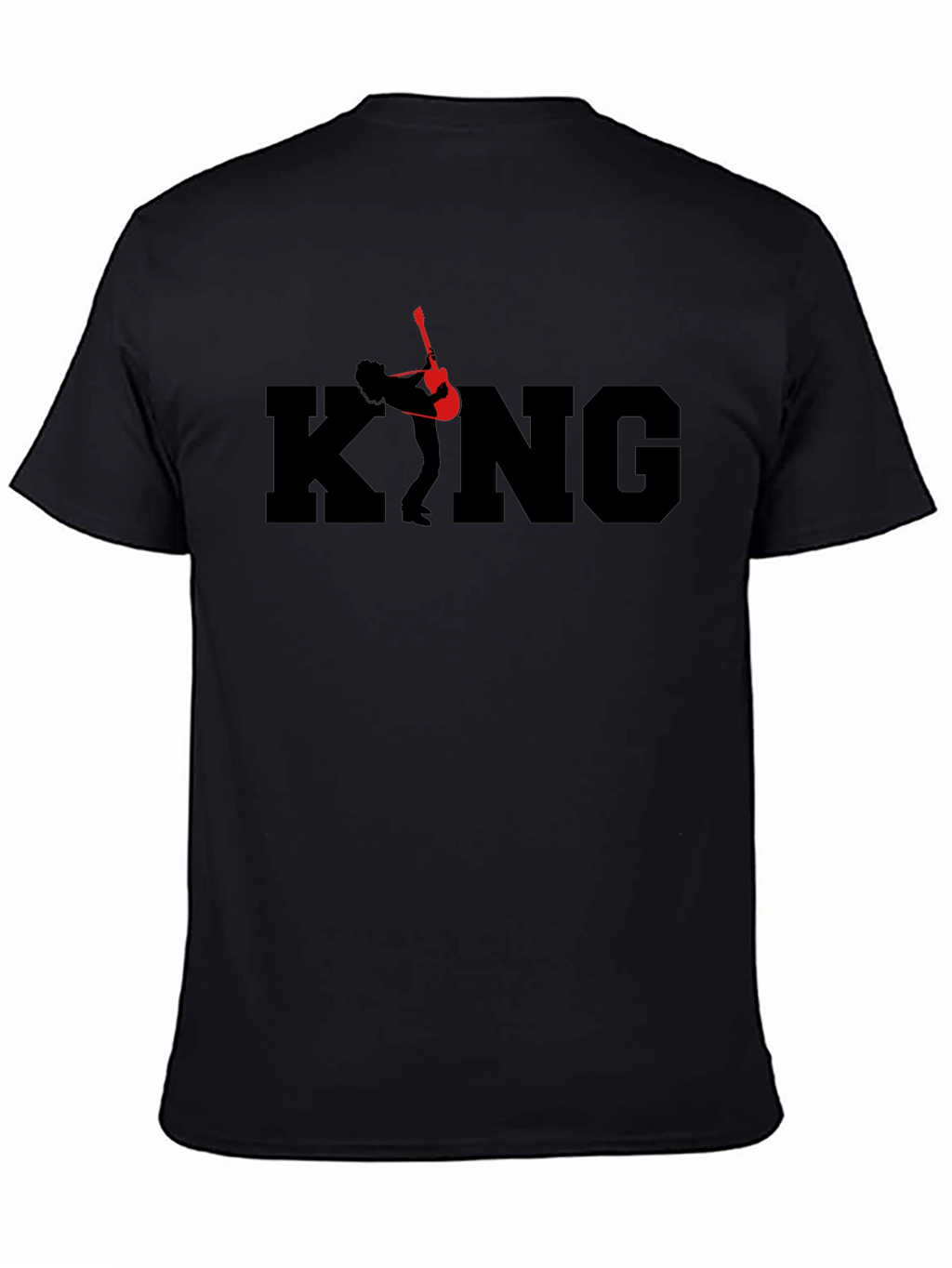 King Guitar Graphic T-Shirt - Black