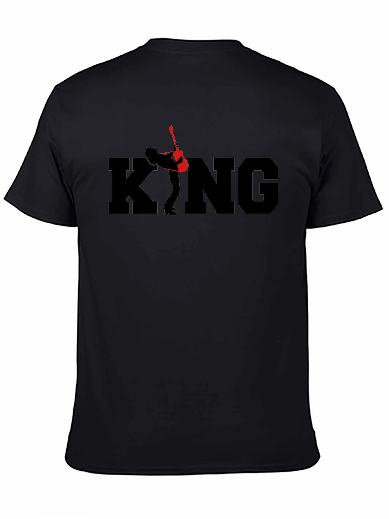 King Guitar Graphic T-Shirt - Black