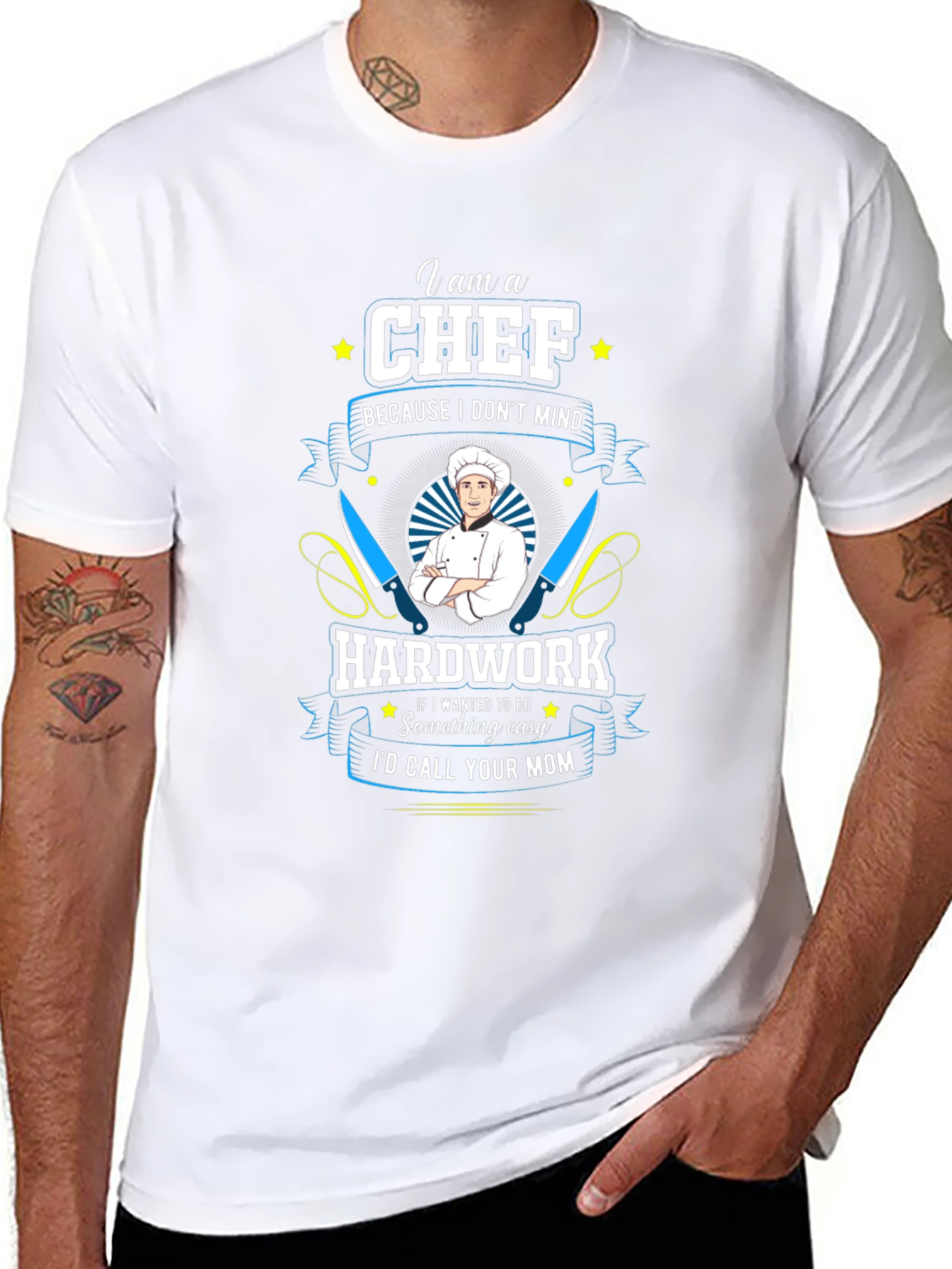 Chef T-Shirt: Hard Work Kitchen Humor