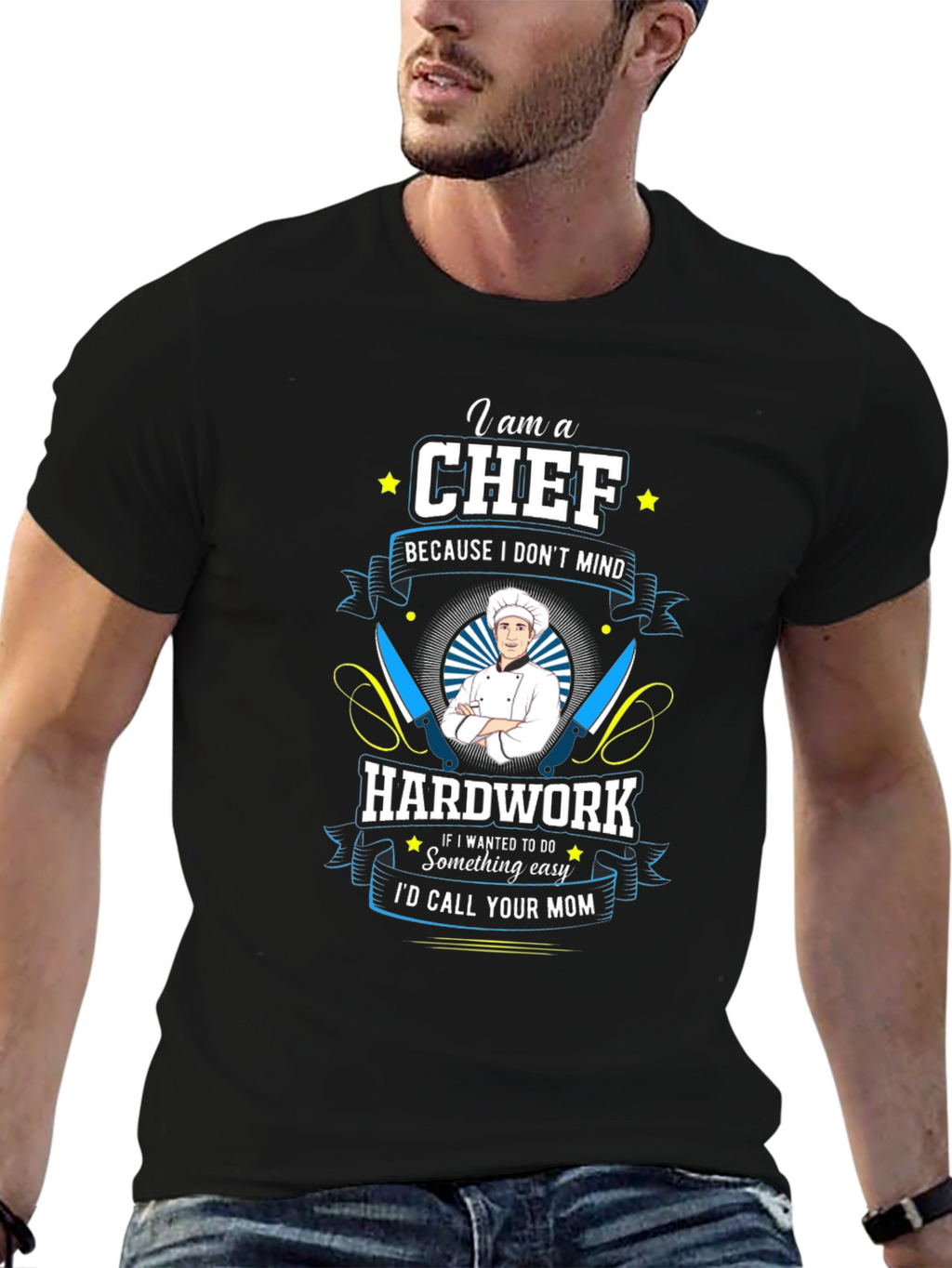 Chef T-Shirt: Hard Work Kitchen Humor