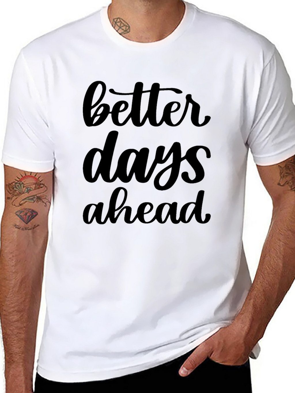 Better Days Ahead Graphic Tee - Black