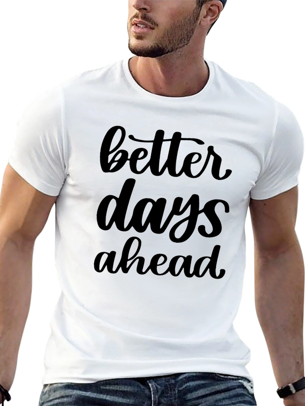 Better Days Ahead Graphic Tee - Black