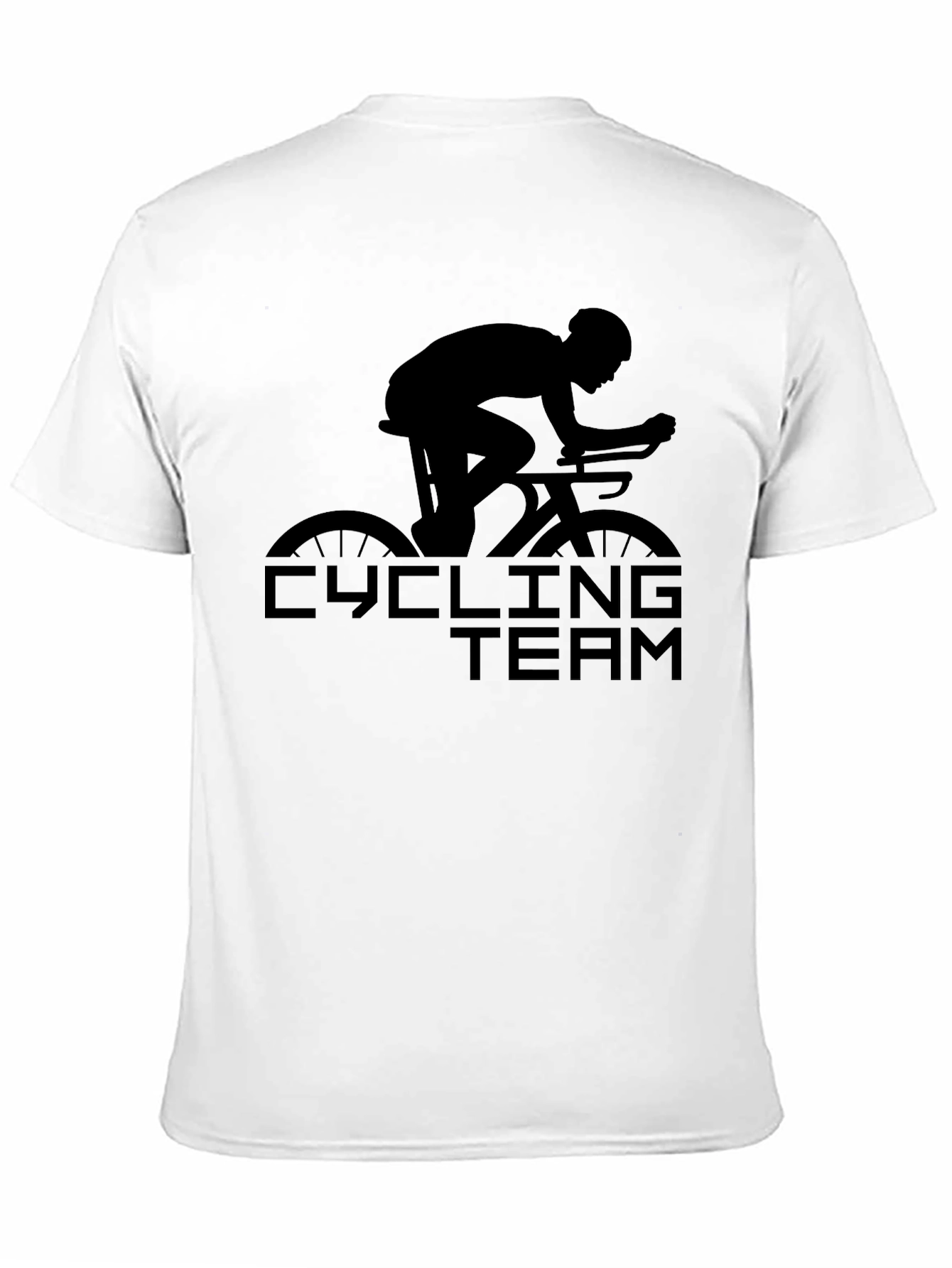 Cycling Team T-Shirt - Black Graphic Tee
