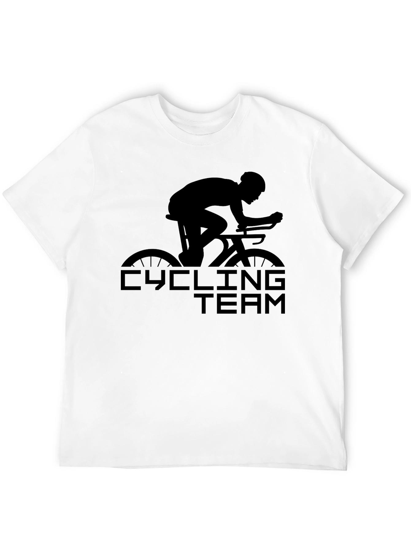 Cycling Team T-Shirt - Black Graphic Tee