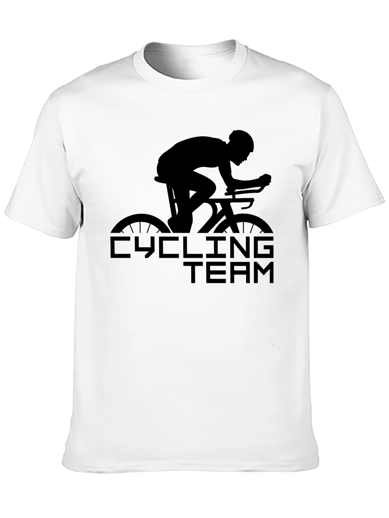 Cycling Team T-Shirt - Black Graphic Tee