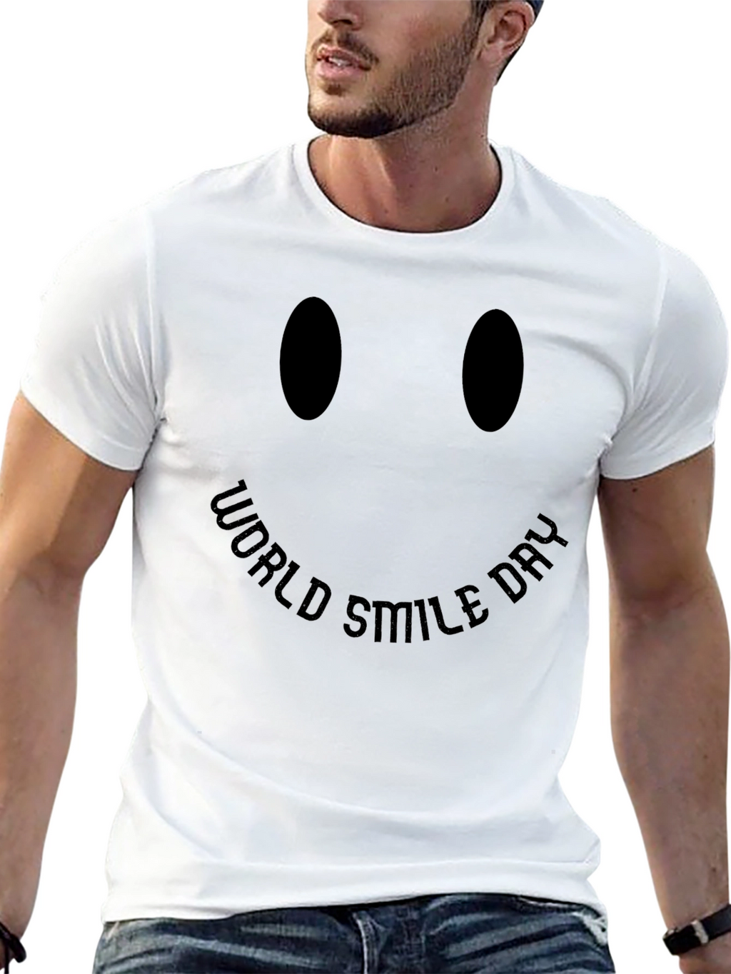 World Smile Day Graphic Tee - Black