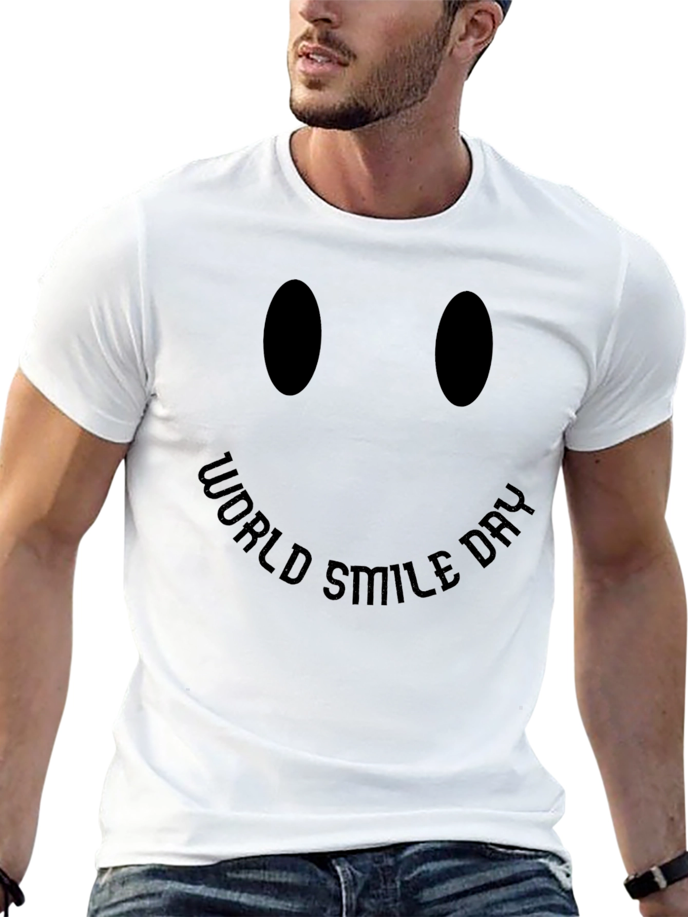 World Smile Day Graphic Tee - Black
