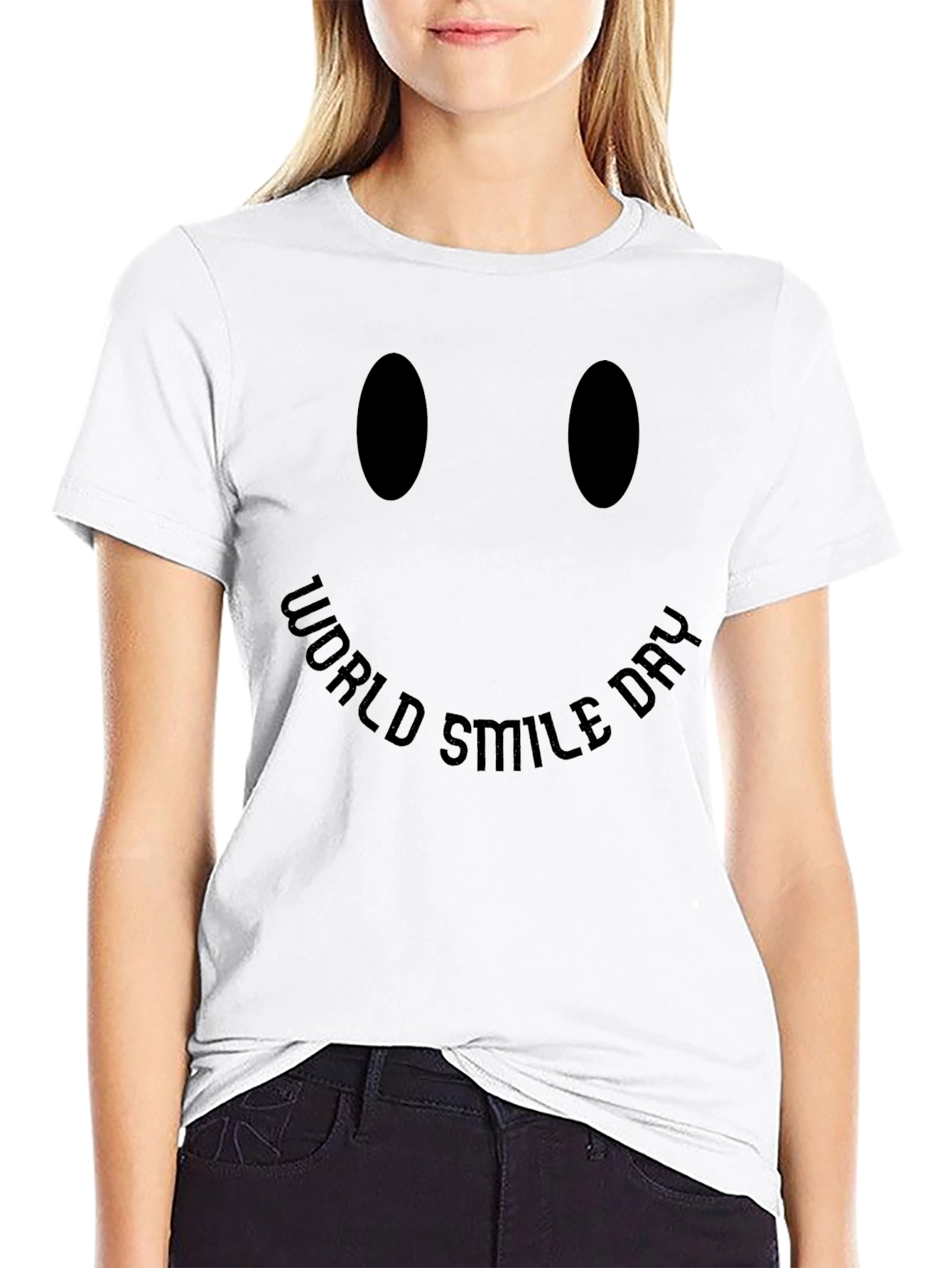 World Smile Day Graphic Tee - Black