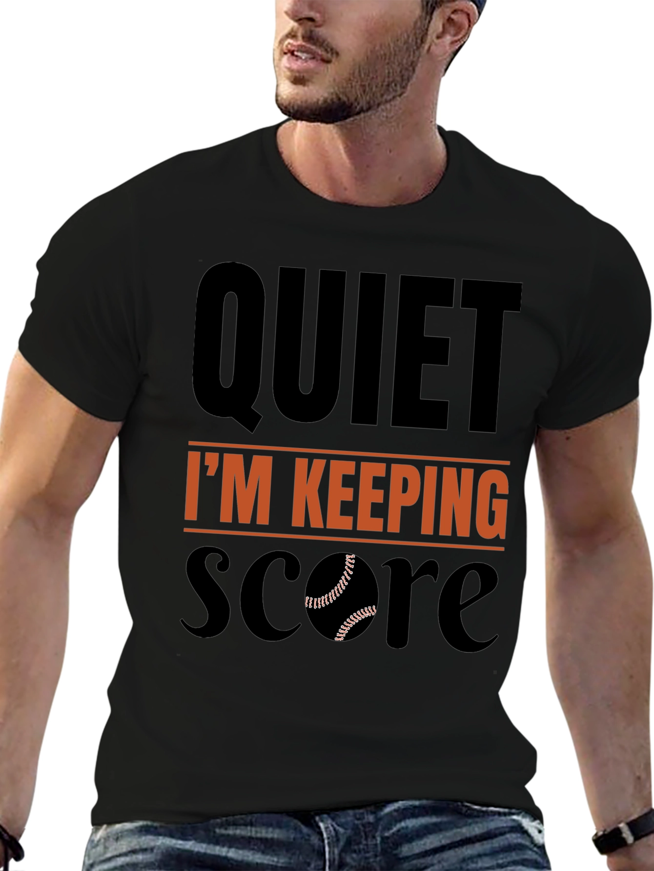 Quiet Im Keeping Score Baseball T-Shirt