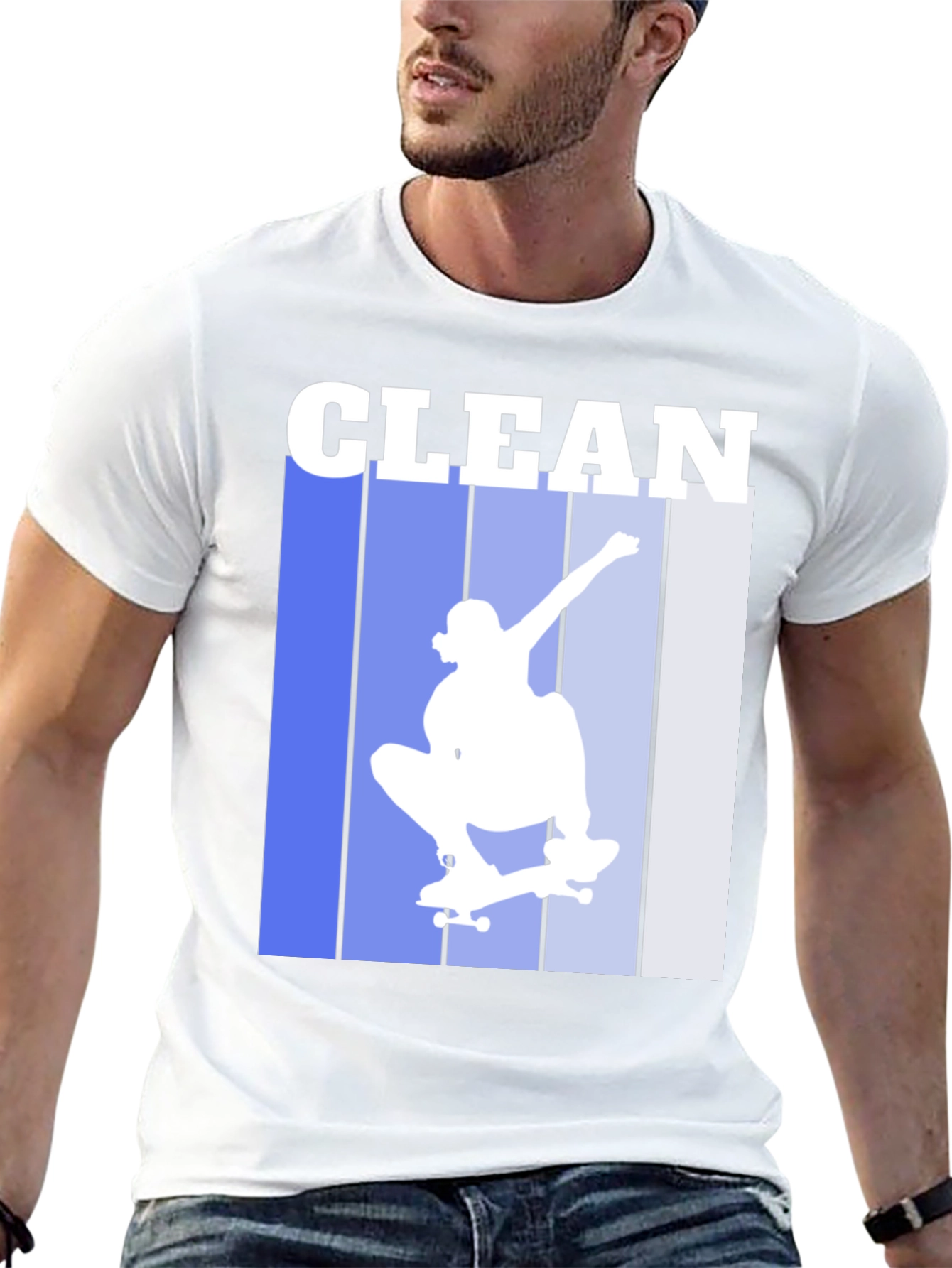 Clean Skater Graphic Tee - Black