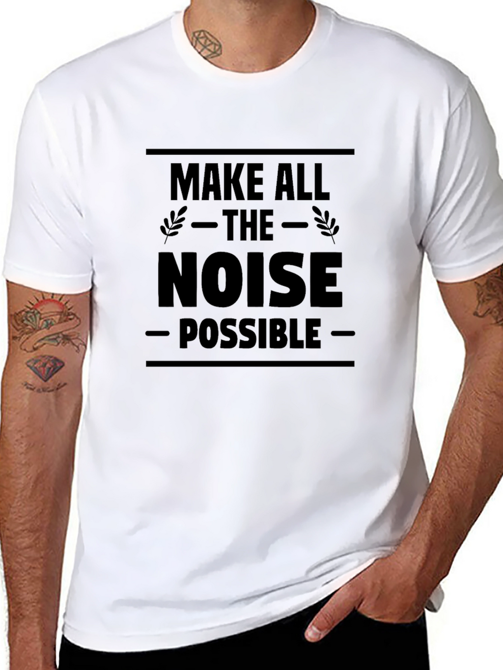 Make All The Noise Possible Black T-Shirt