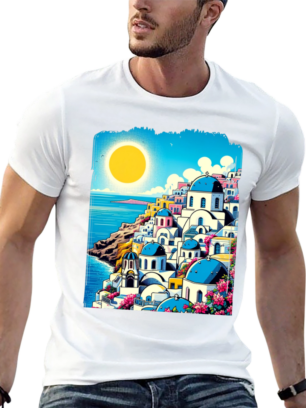 Santorini Sunset Tee