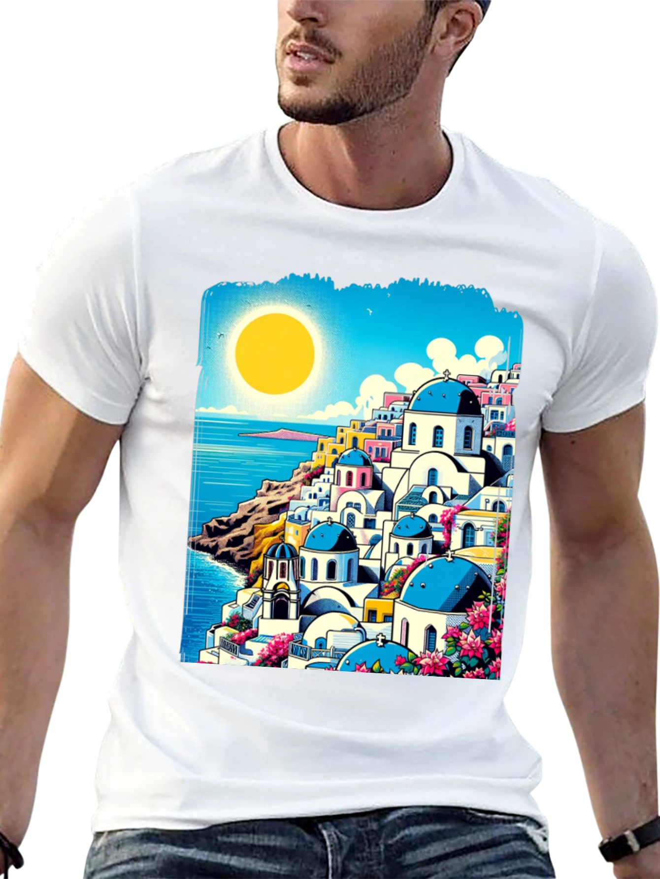 Santorini Sunset Tee