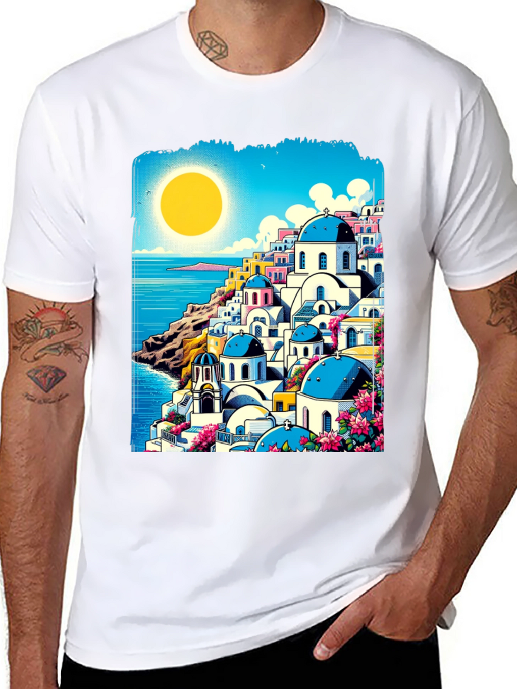 Santorini Sunset Tee