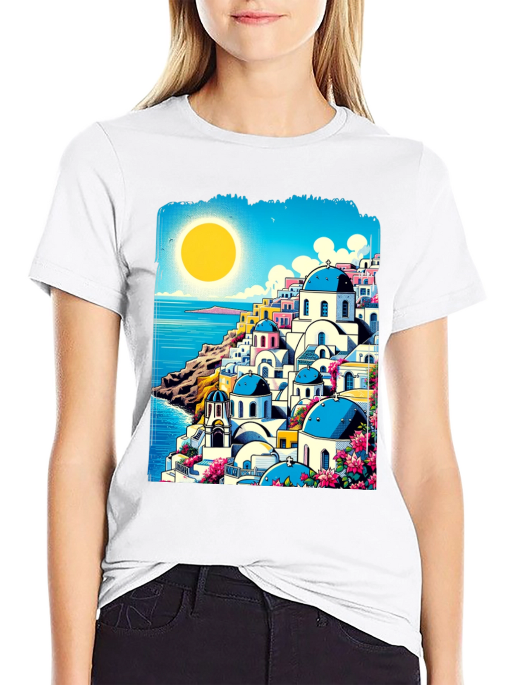 Santorini Sunset Tee