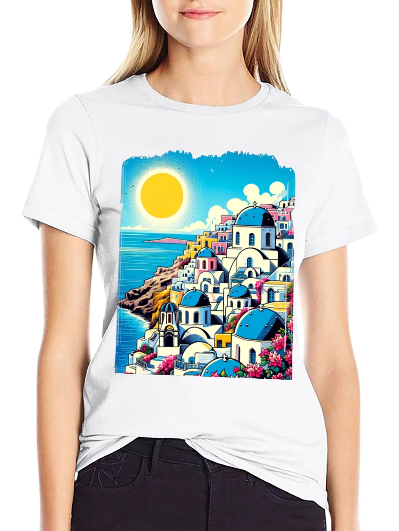 Santorini Sunset Tee