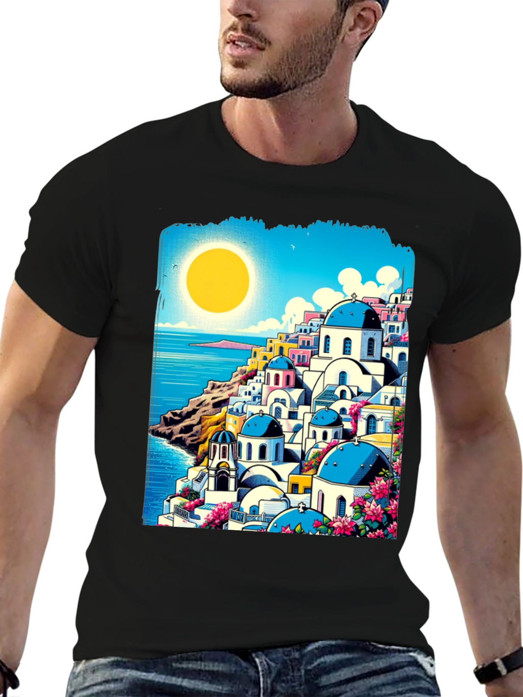 Santorini Sunset Tee