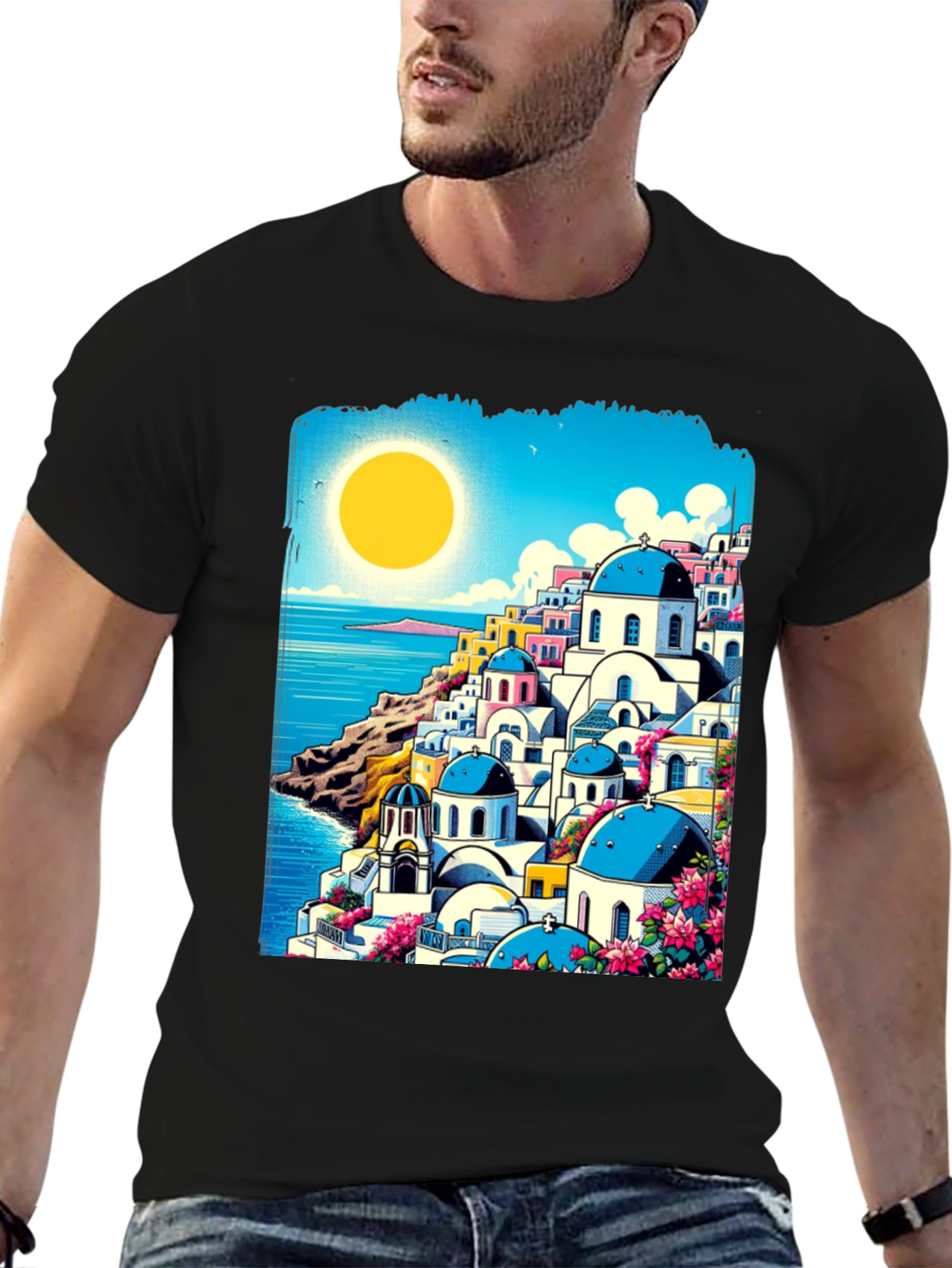 Santorini Sunset Tee