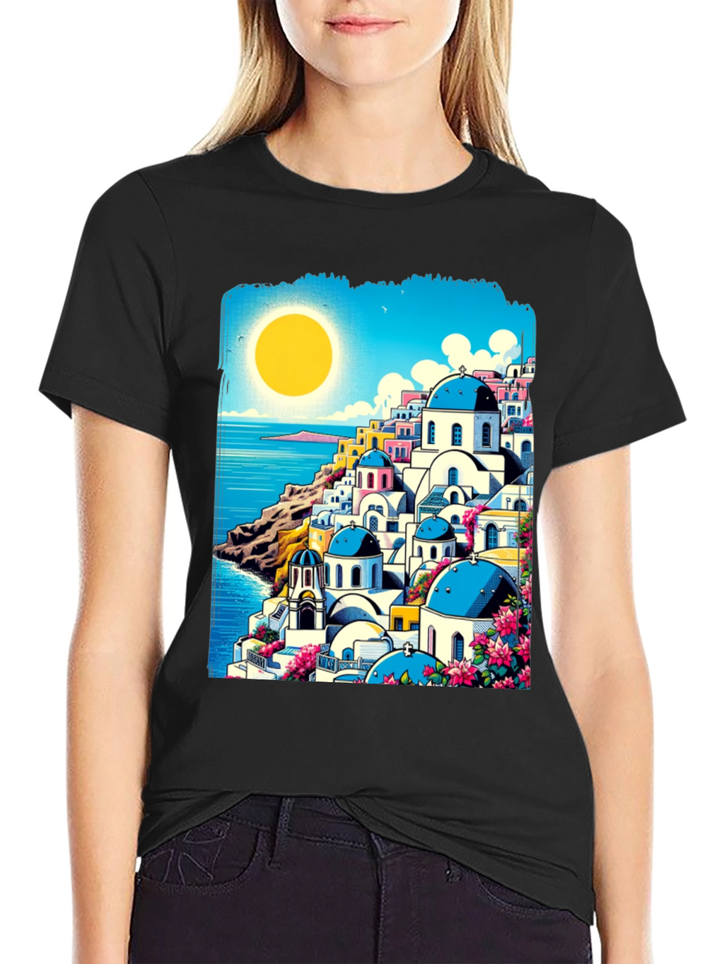 Santorini Sunset Tee