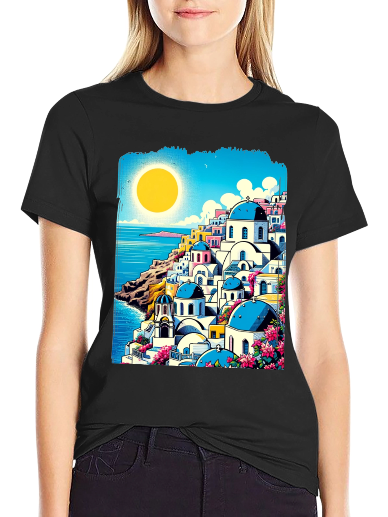 Santorini Sunset Tee