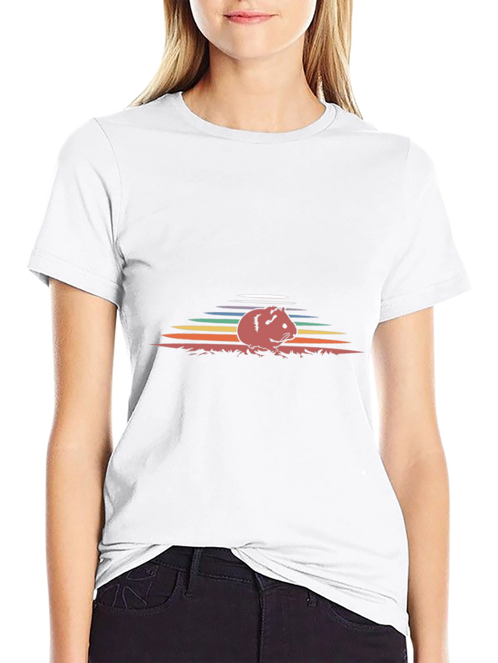 Guinea Pig Sunset T-Shirt - Soft Cotton Tee