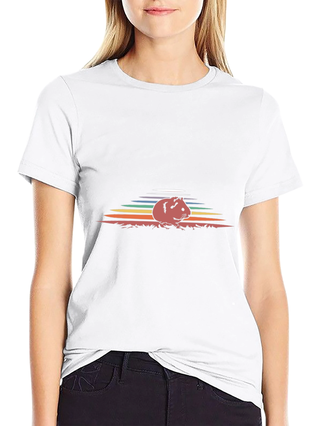 Guinea Pig Sunset T-Shirt - Soft Cotton Tee