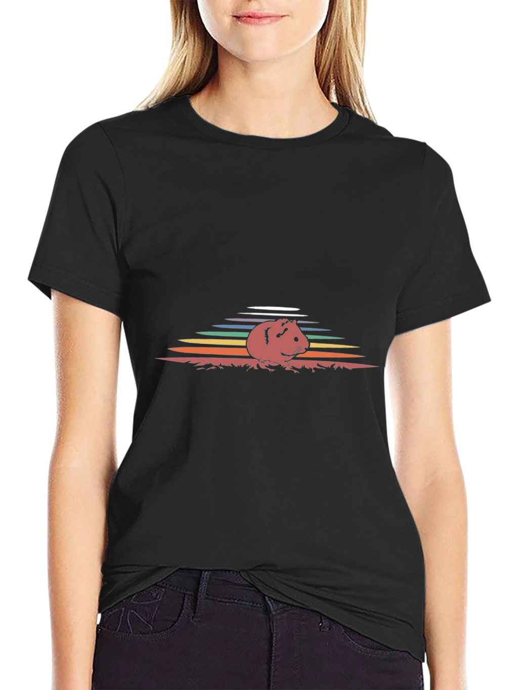 Guinea Pig Sunset T-Shirt - Soft Cotton Tee