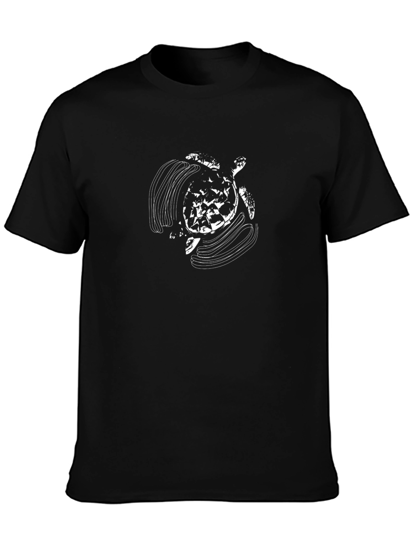 Turtle Graphic Black T-Shirt