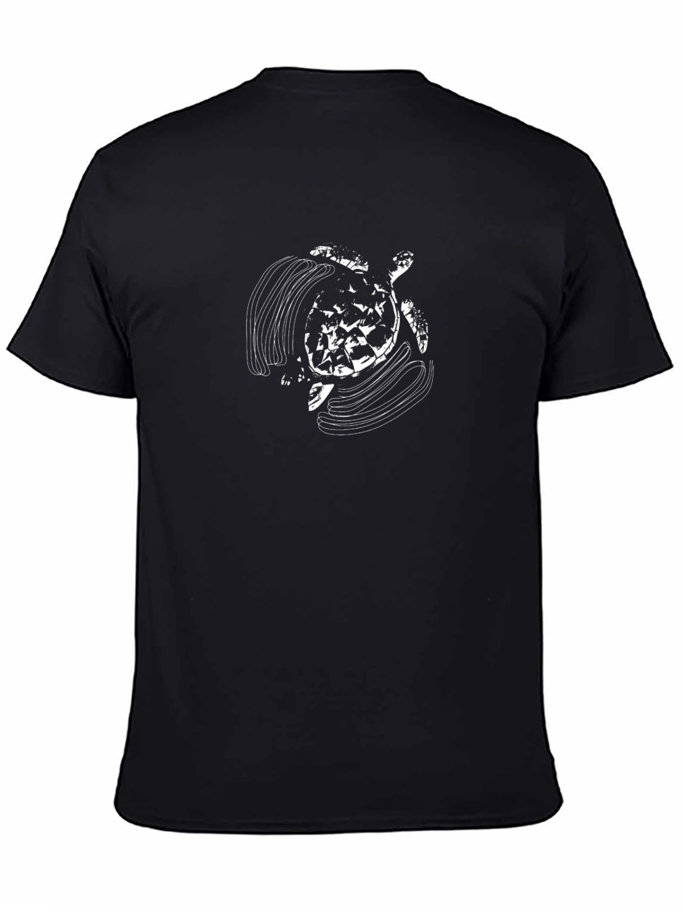 Turtle Graphic Black T-Shirt