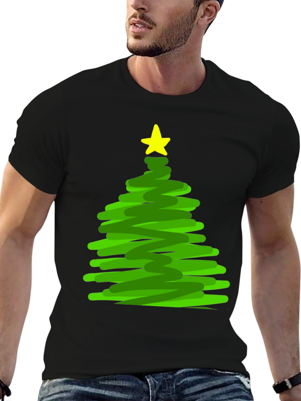 Christmas Tree Doodle T-Shirt