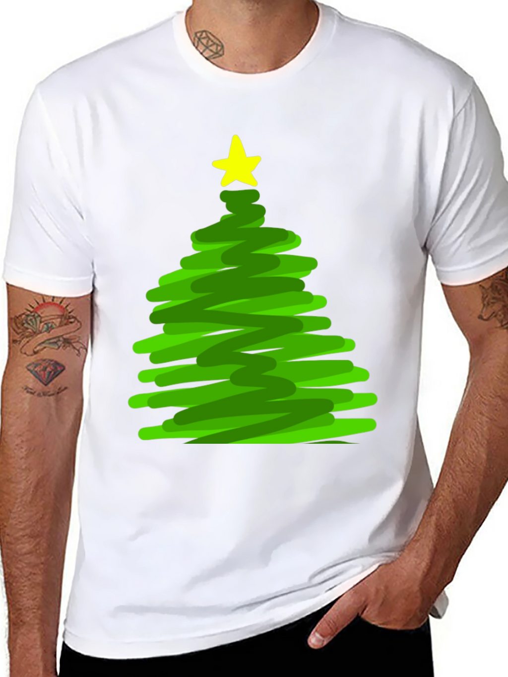 Christmas Tree Doodle T-Shirt