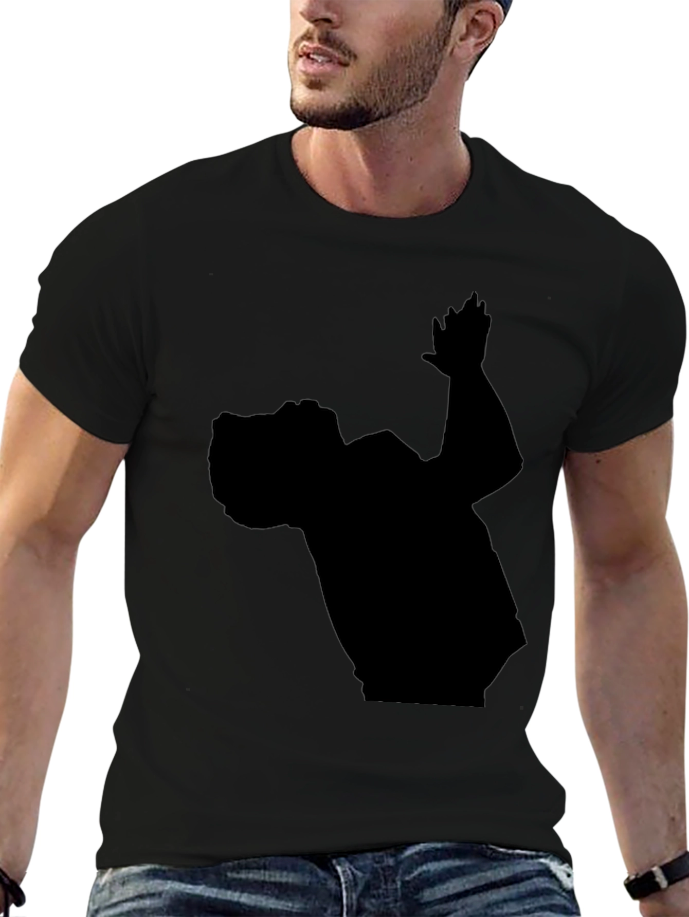 Silhouette Graphic Tee - Mens Black T-Shirt