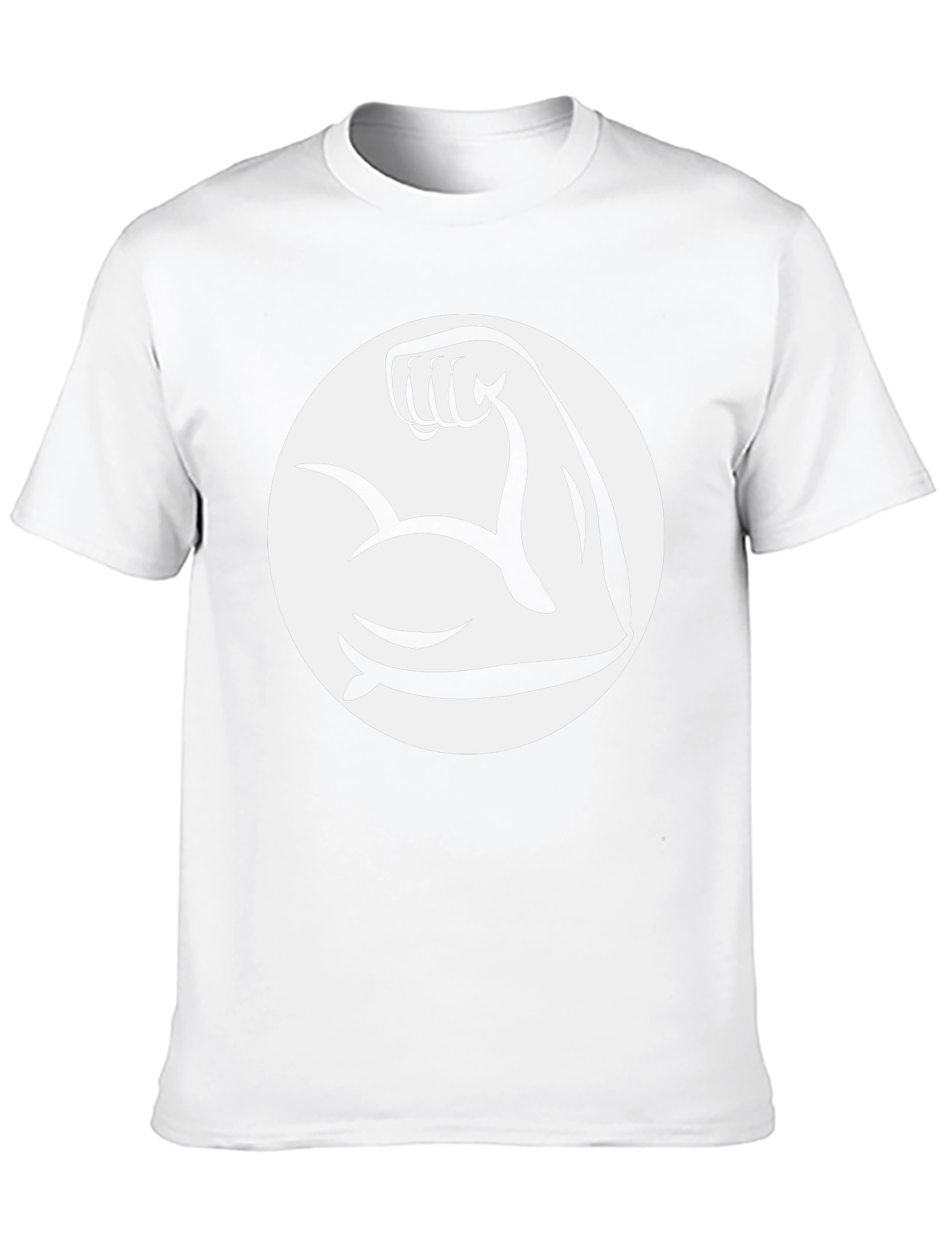Black Muscle Arm Graphic Tee