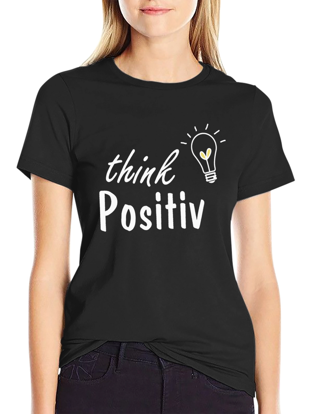 Think Positive T-Shirt - Inspiring Graphic Tee