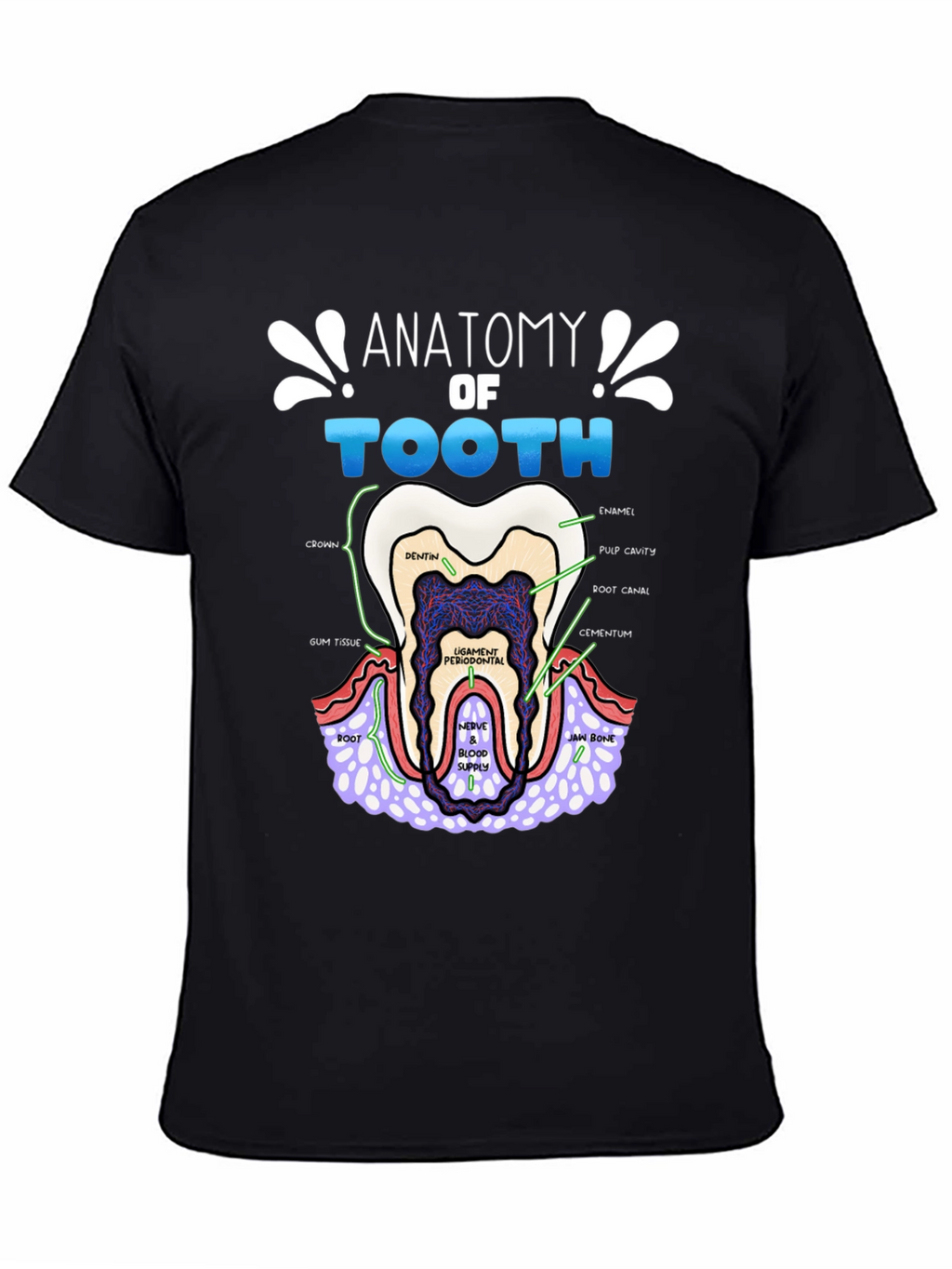 Anatomy of a Tooth T-Shirt