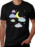 Dreamy Moon & Clouds Graphic Tee