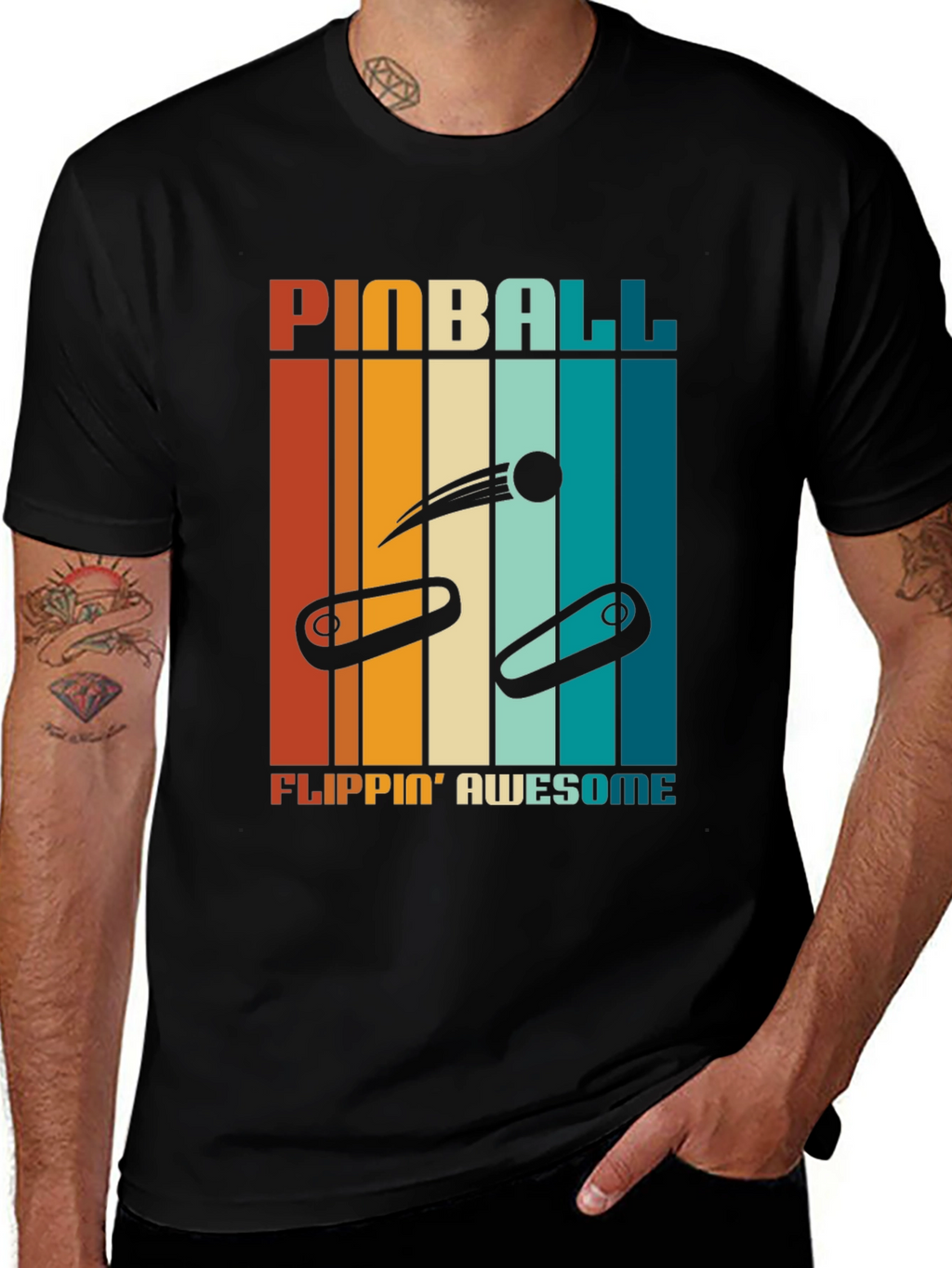 Pinball Flippin Awesome Graphic Tee