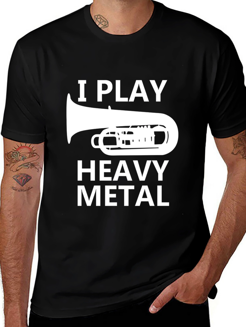 I Play Heavy Metal T-Shirt - Funny Band Tee