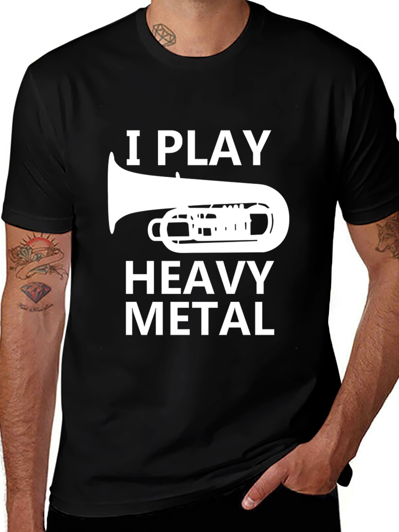 I Play Heavy Metal T-Shirt - Funny Band Tee