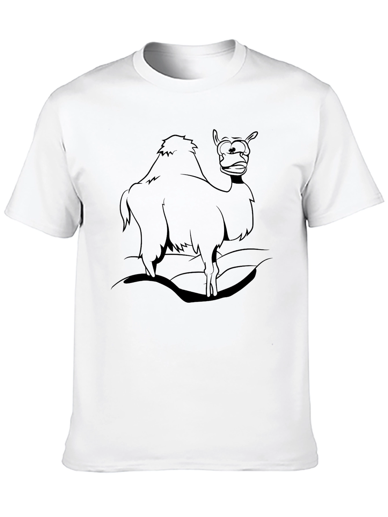 Camel Cartoon Graphic T-Shirt