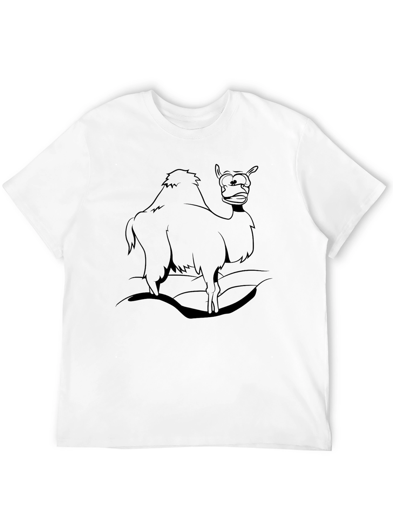 Camel Cartoon Graphic T-Shirt